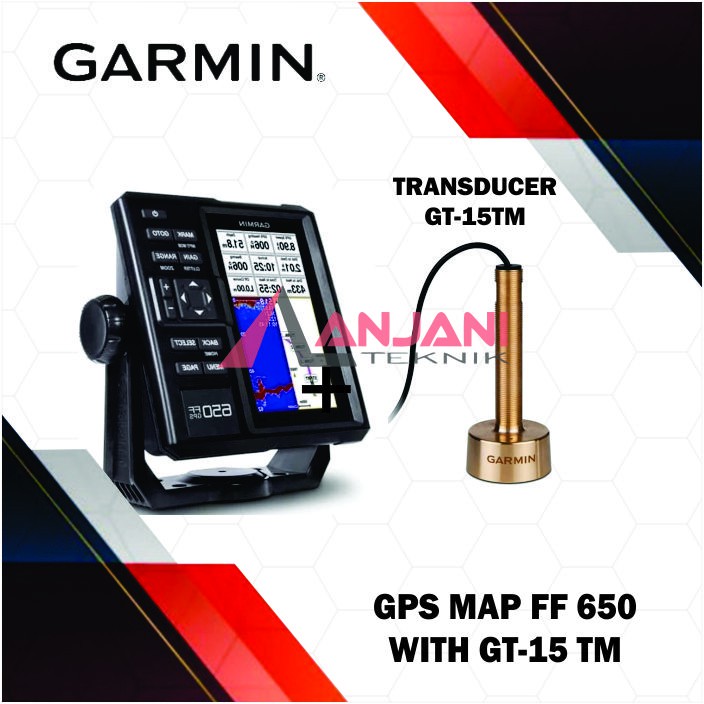 GARMIN FISH FINDER FF 650 GPS FISHFINDER FF650GPS FF650 + GT15M GT15