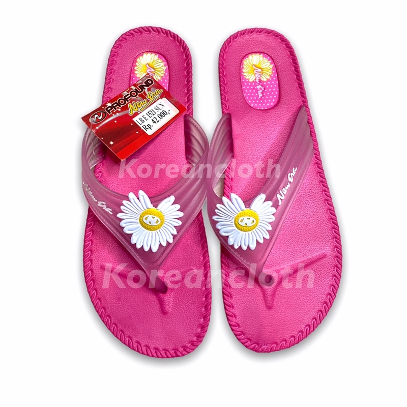 NEW ERA SANDAL JEPIT SUN BUNGA MATAHARI ANAK PEREMPUAN