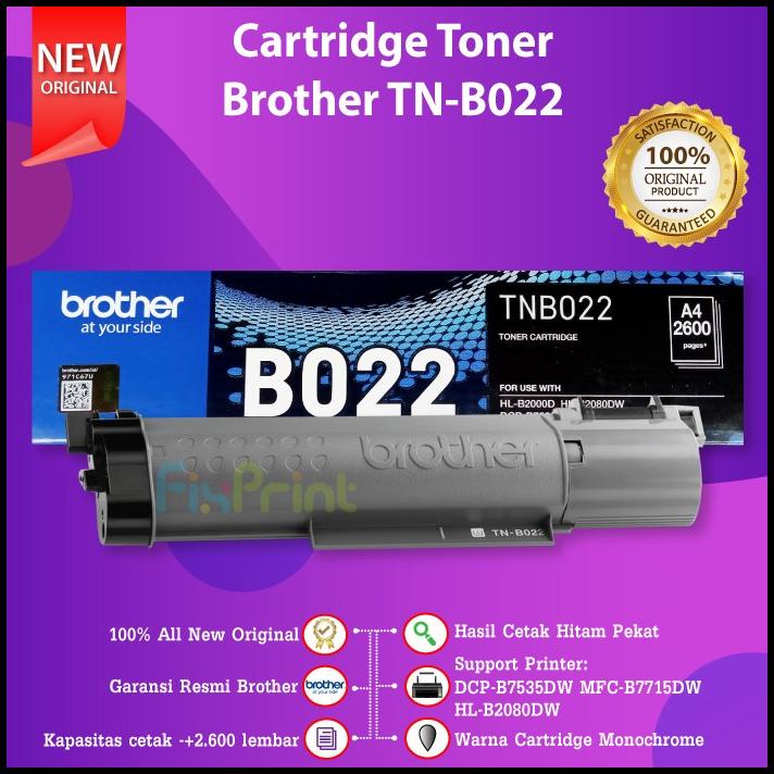 Cartridge Toner Brother Tn-B022 Original Brother