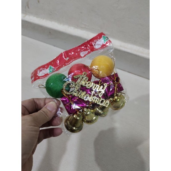 HIasan Pohon Natal SET Aksesoris Pohon Natal ( kecil )