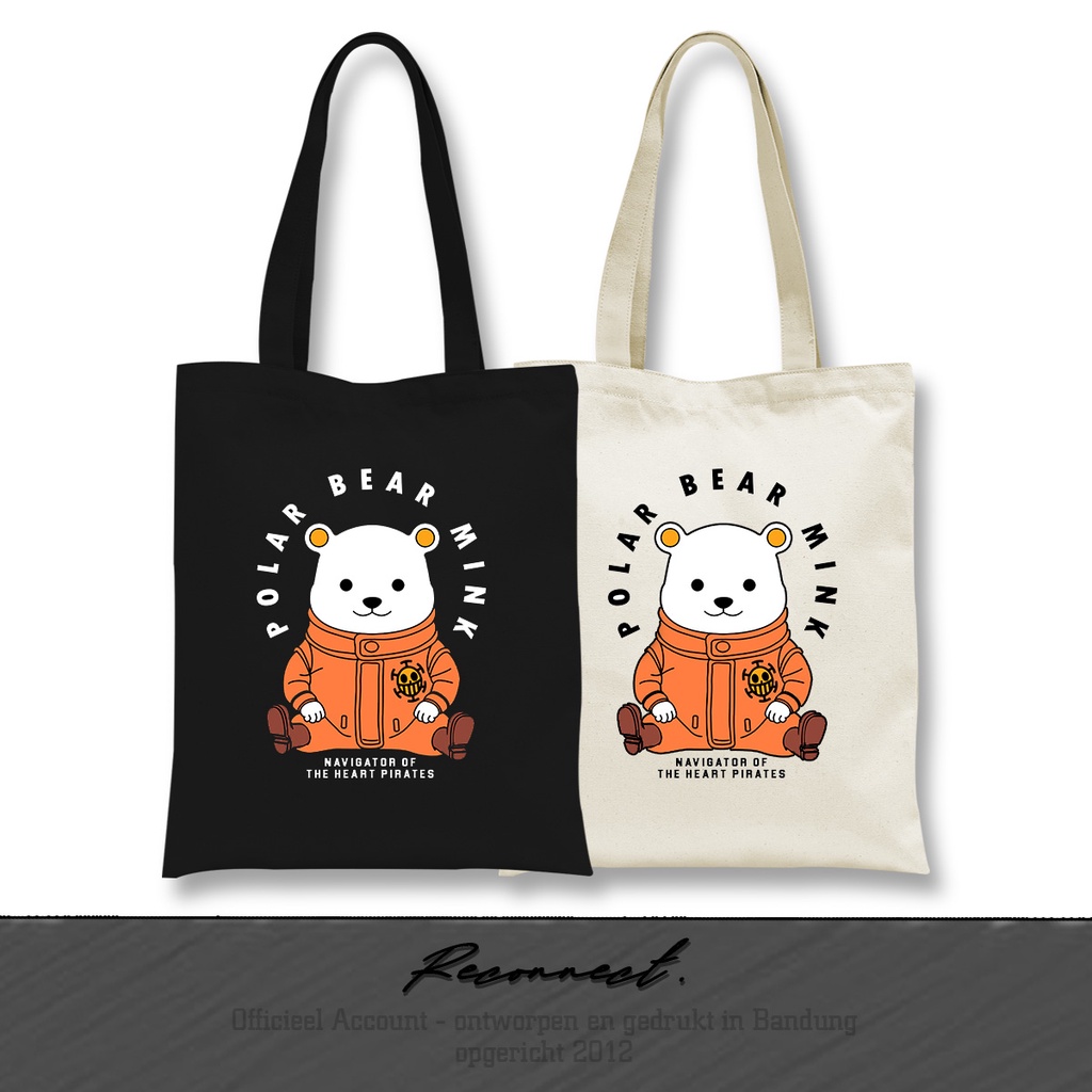 Reconnect TOTE BAG Anime One Piece Bepo - Gratis Tambah Nama