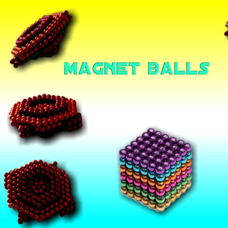 mainan bola magnet 5mm neocube backy ball