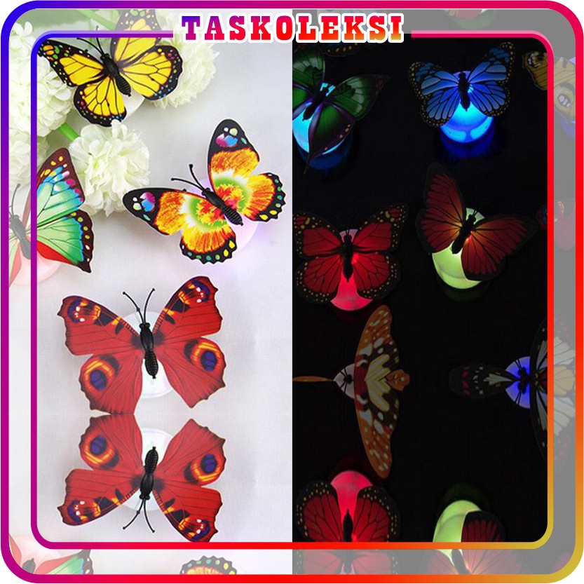 ☛TK☚ E003 Lampu Kupu kupu Tumblr Dekorasi Kamar Tidur Tumbler Led Hias Butterfly Souvenir Pernikahan