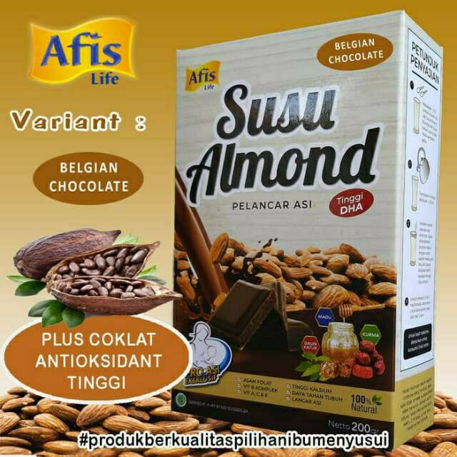 Paket Murah Susu Almond 4 Pack Afis Pelancar Asi Ibu Menyusui Shopee Indonesia