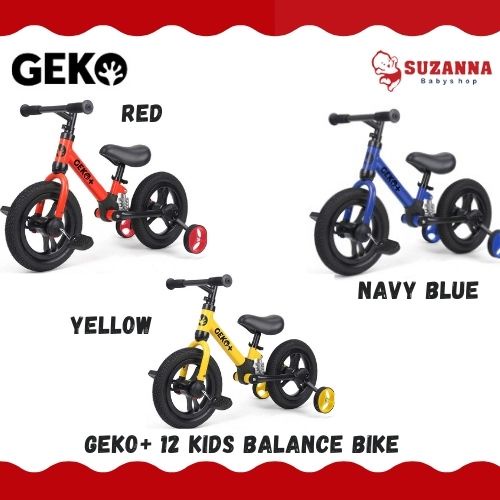 Geko+ 12 kids balance bike / sepeda anak