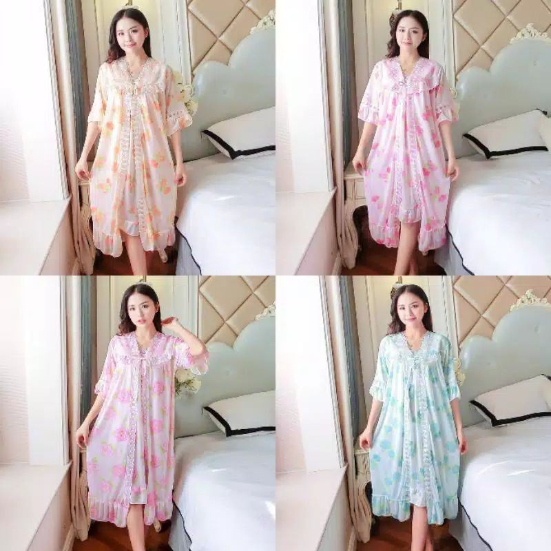 Lingerie Sexy Lover Fashion Kimono 21 Kembang Jumbo Baju Haram S8I2 Best Seller Sexy Baju Tidur Hot