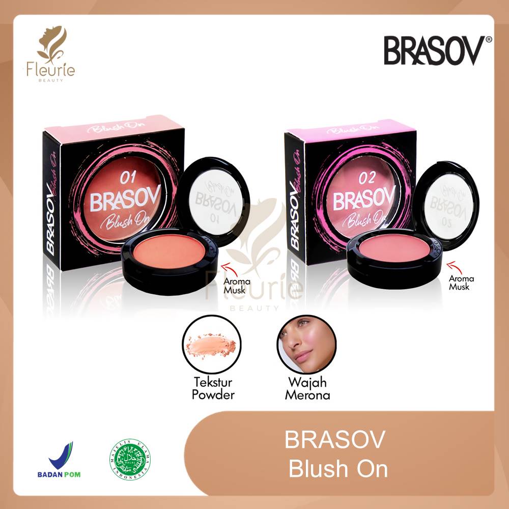 BRASOV Blush On - Blush On Perona Pipi Pigmented Blushon Blush