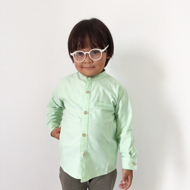 Kemeja oxford anak laki-laki / Kemeja koko anak / Baju koko anak