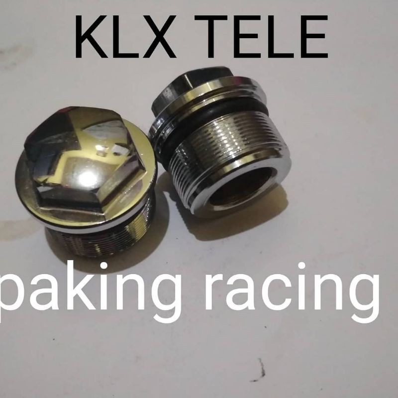 baut tutup shock depan klx tele set 2pcs