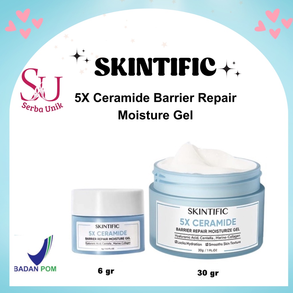 Skintific 5X Ceramide Barrier Repair Moisture Gel 6g & 30g