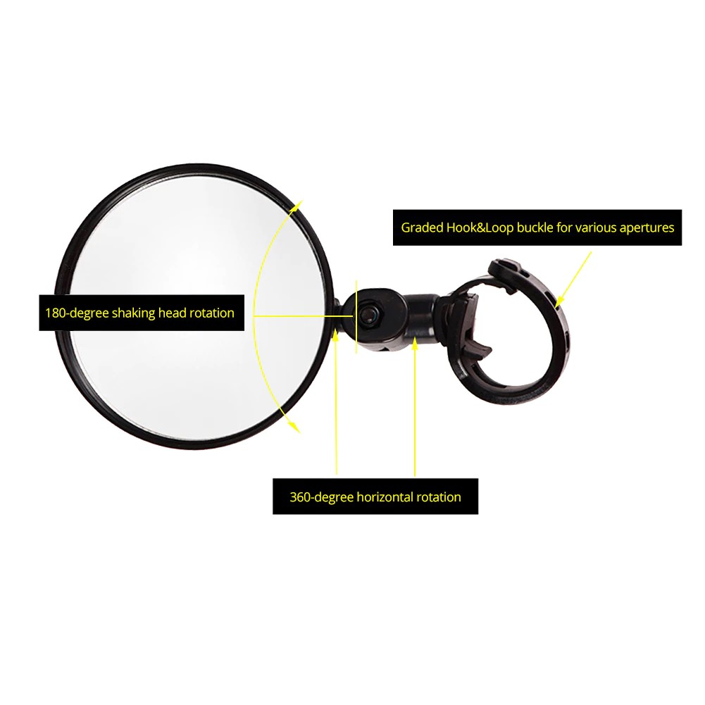 YGRETTE - Kaca Spion Sepeda Bike Blindspot Rearview 1PCS  Mirror Bicycle