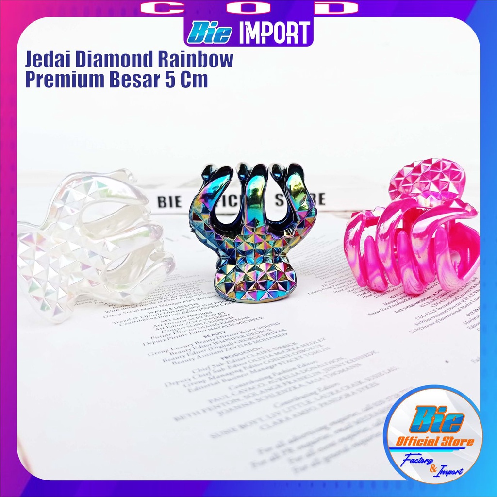 Jepit Jedai Bangkok Ori Besar Model Diamond Color Premium Impor Best Seller