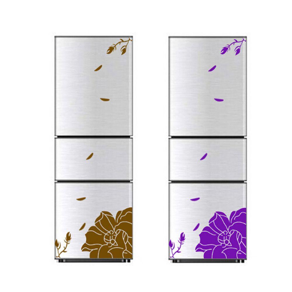 Populer Stiker Kulkas Art Home Mural Hiasan Dinding Magnolia Flower