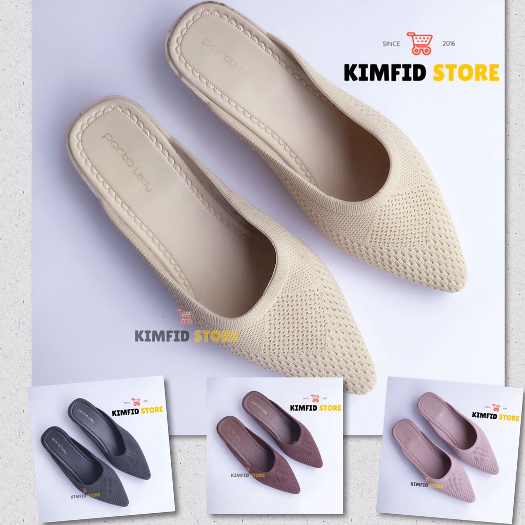 Sandal wedges wanita karet porto lady DTB