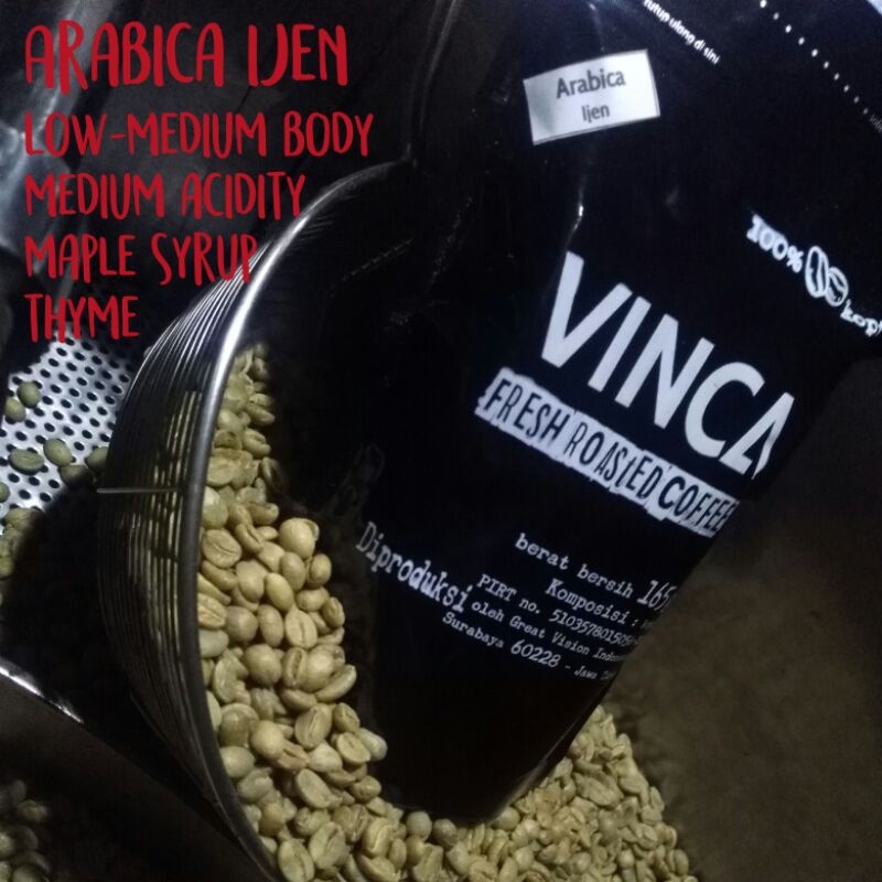 

Kopi Vinca Arabica Ijen 165 gram