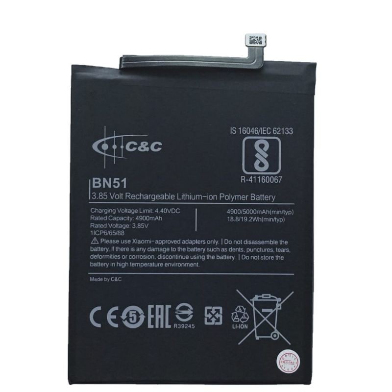 BATERAI BATRE BATTERY REDMI 8/BN51 MERK C&amp;C