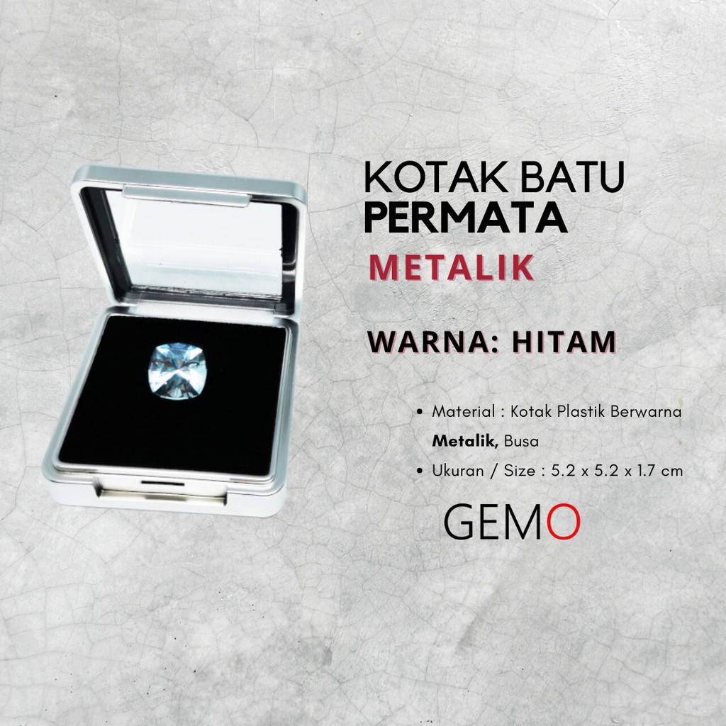 KOTAK BATU MULIA / BOX AKIK / TEMPAT PERMATA MEWAH WARNA METALIK