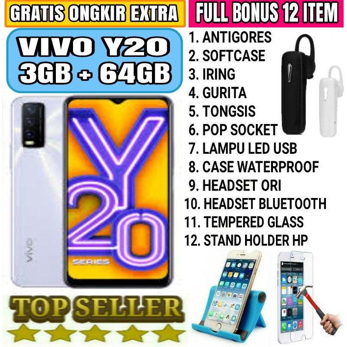 VIVO Y20 3/64 3GB 64GB | Shopee Indonesia