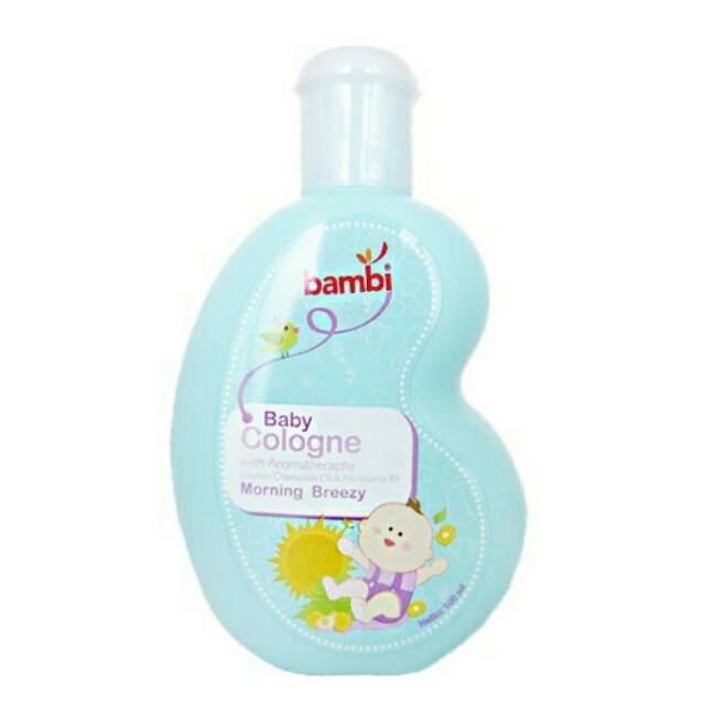 Bambi baby cologne with chamomile anti irritant sweet floral milky