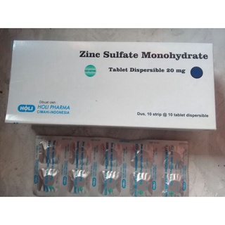ZINC TABLET MERK HOLI PERSTRIP 10 TABLET