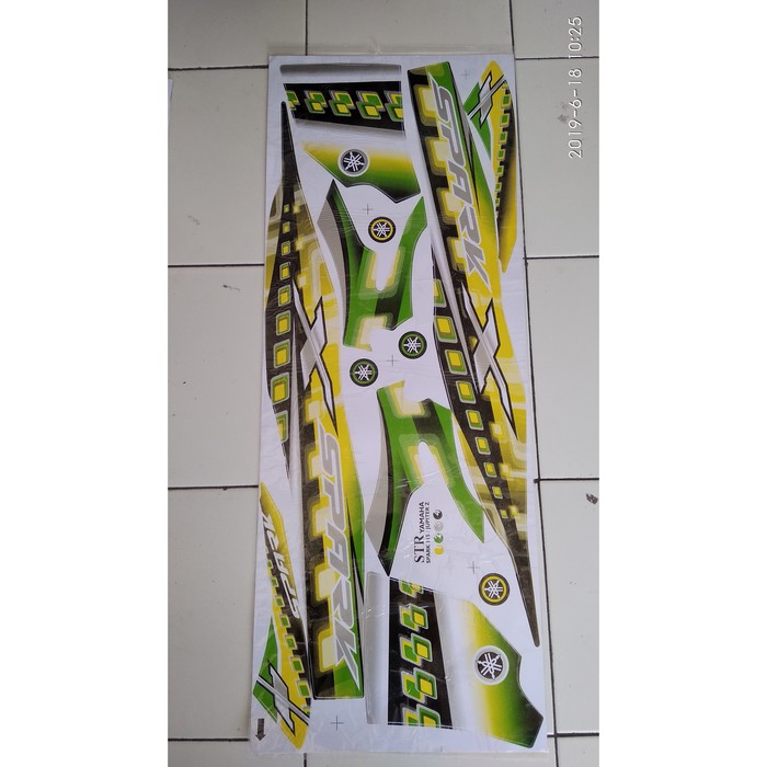 Sticker & Striping variasi thailand yamaha jupiter z 2005-2008 Hijau f1349