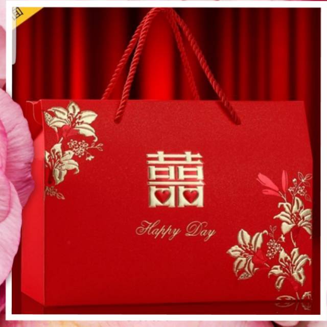 

paperbag motif Suangxi/ Double happiness Happy Day