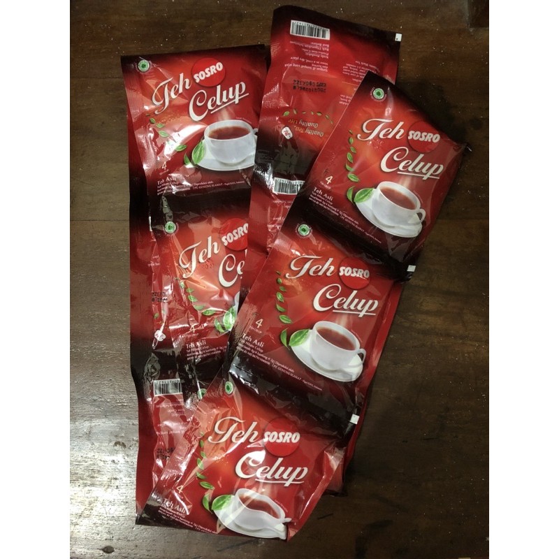 

Teh Sosro Celup 1 Renteng isi 10