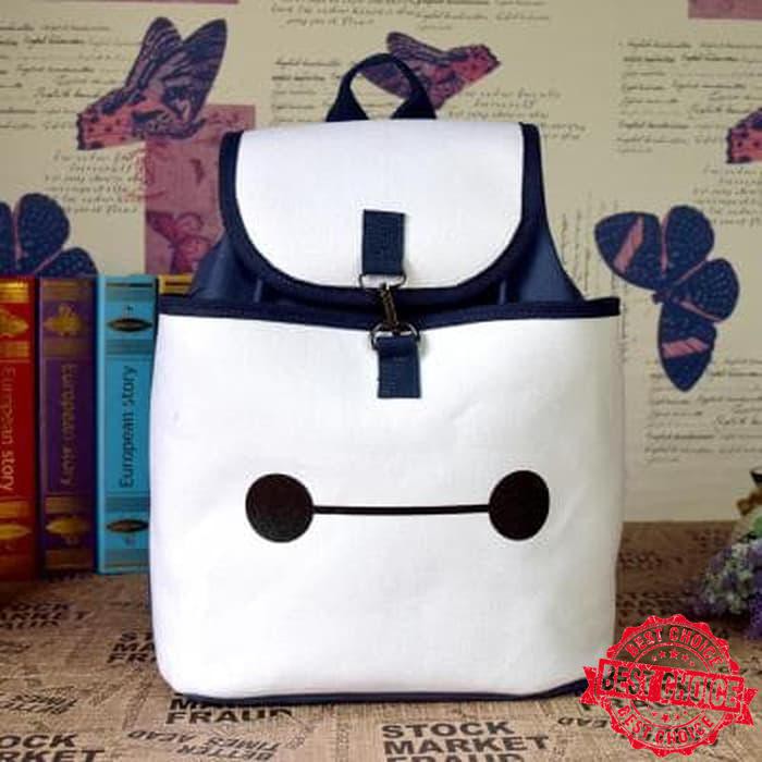 Promo Tas ransel punggung backpack movie big hero 6 baymax putih besar Murmer