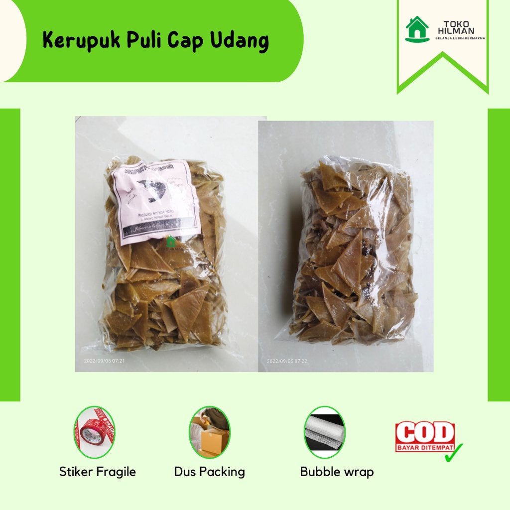 

[1KG] Kerupuk Puli Ikan Krupuk Poli Mentah Bentuk Segitiga