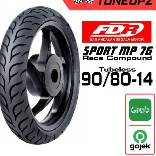 Fdr 90 80 14 Sport Mp 76 Tubeless Mp76 Soft Compound Ban Road Race Matic Honda Beat Vario Mio Scoopy Shopee Indonesia