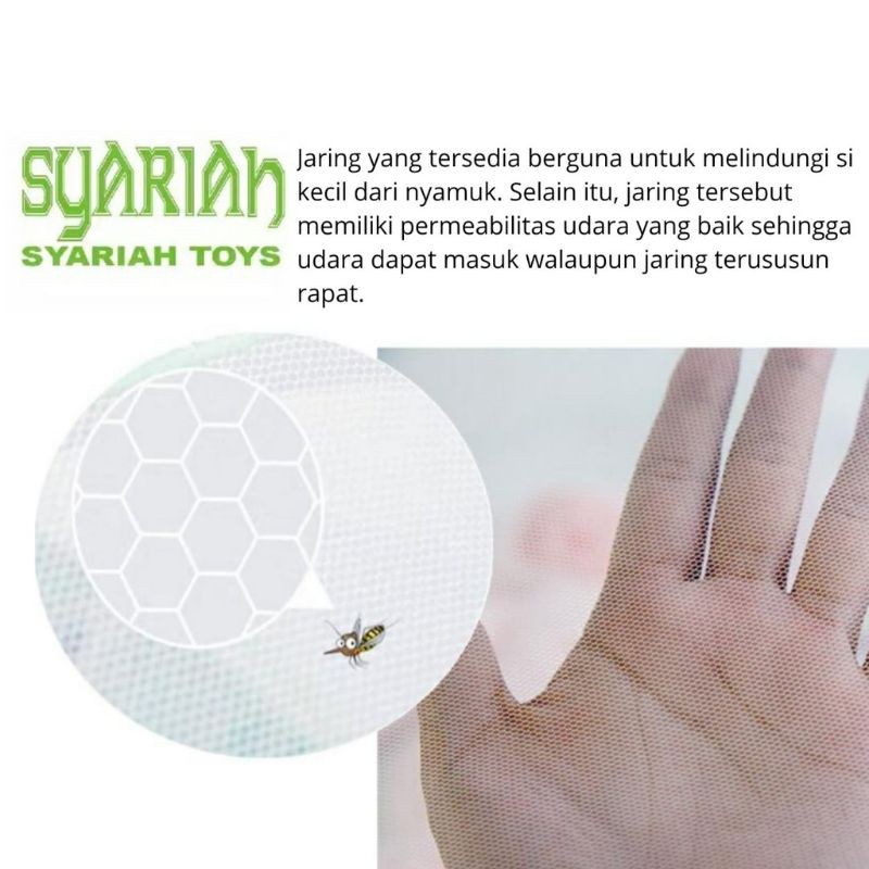 Baby Mosquito Net Cover Lipat Bayi Anak Mosquito Cover Universal Yurt Tempat Tidur Tanpa Dasar