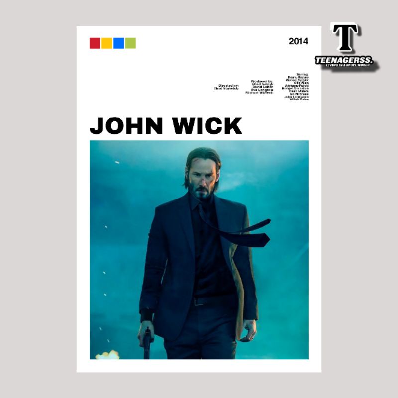 Poster Film John Wick Aesthetic Wall Decor