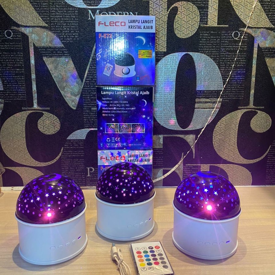 Speaker Bluetooth Lampu Hias Fleco Disco F-572