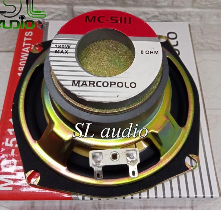 Stok Banyak.. komponen speaker sub woofer 5 inch marcopolo mc-5111 bass mantap Terlaris 0