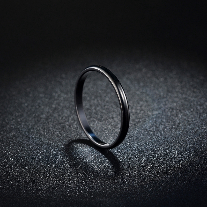 Cod Ring Titanium Steel 18k Anti Fade Korean Style For Men/Women/Couple