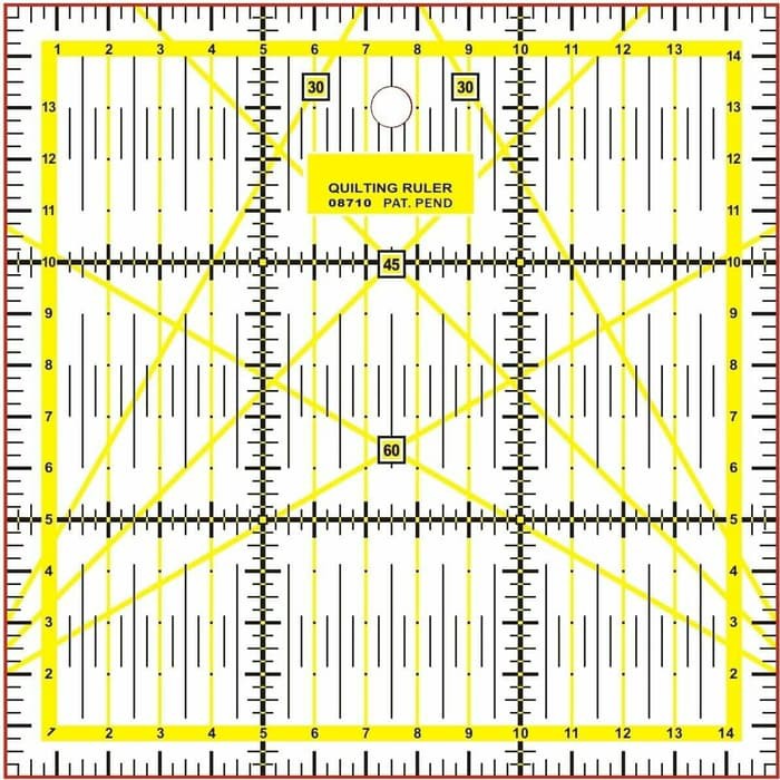 

Quilting Ruler - Penggaris Bahan - Penggaris Jahit ukuran 15cm x 15cm