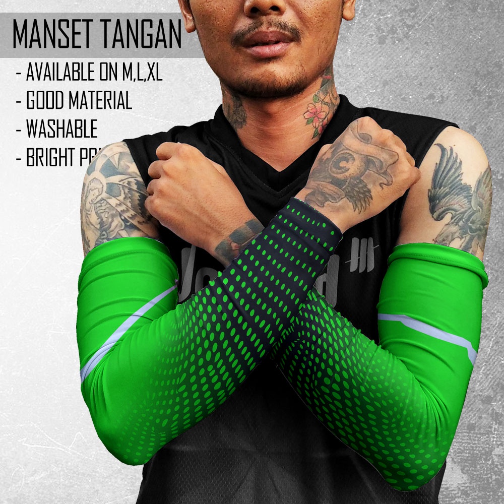 Manset Tangan Arm Sleeve Deker Lengan Pria Wanita Mancing Elastis 119 - Handsock Deker Tangan Voli