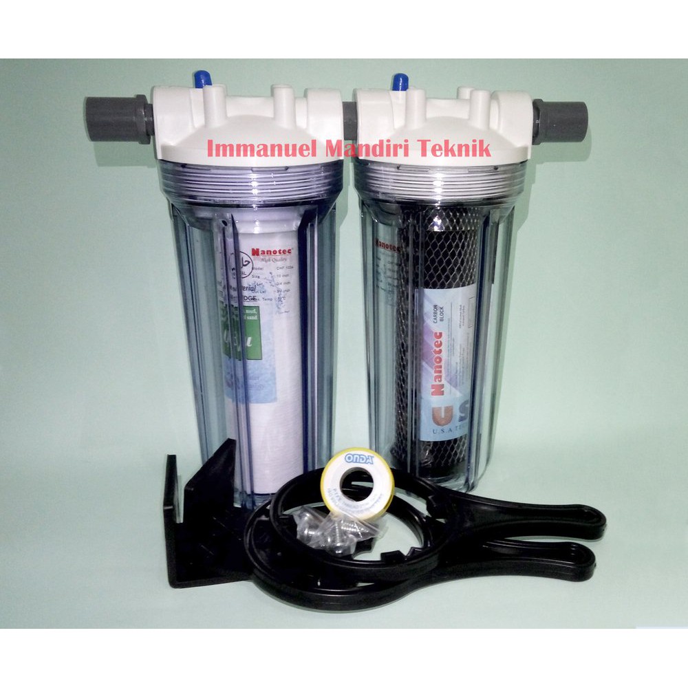Paket Saringan Air Nanotec 2 - Paket Water Filter Nanotec 10 Inch 2 Tahap Berkualitas
