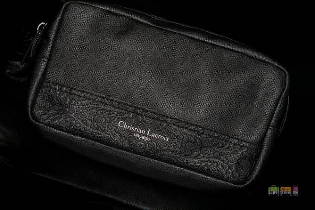 TURKISH AIRLINES Christian Lacroix Voyage Black Pouch