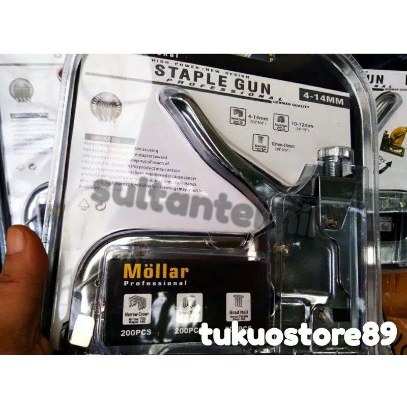 

staples tembak staple gun tacker staples jok motor 3 in 1 bonus refill