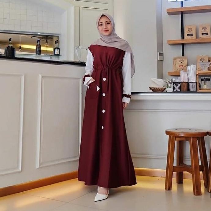 COD Army - Diara gamis Remaja terbaru murah kekinian Gamis Baju S 2020