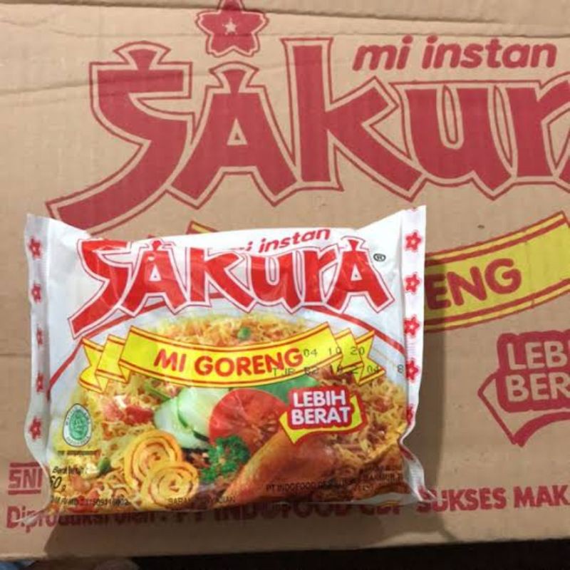 Mie Instan Sakura Goreng 60 gr 1 Dus Isi 40 pcs