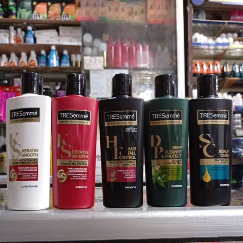 Jual Shampo Tresemme Shampoo Keratin Smooth Argan Oil Hair Fall Control Conditioner Original 