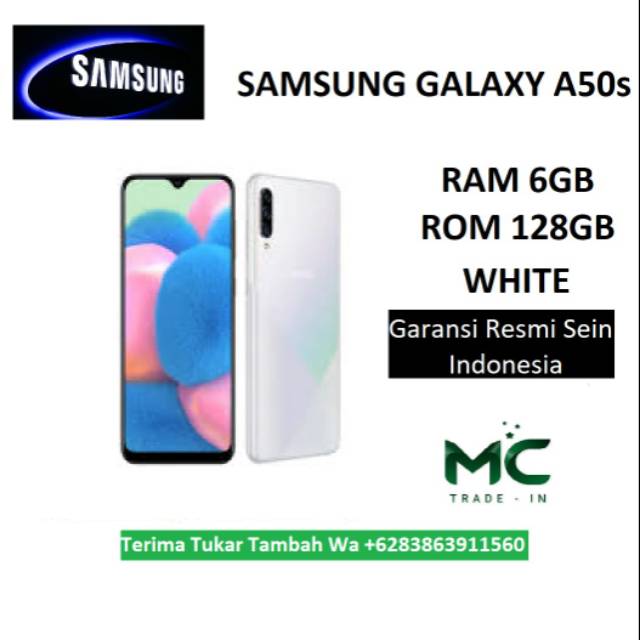 Samsung Galaxy A50s Ram 6gb Rom 128gb - White