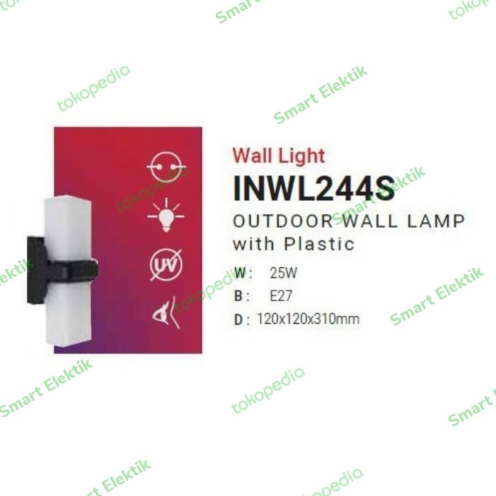 in-Lite Rumah Kap Lampu Dinding/ Wall Light Kubus 244S - INWL244S