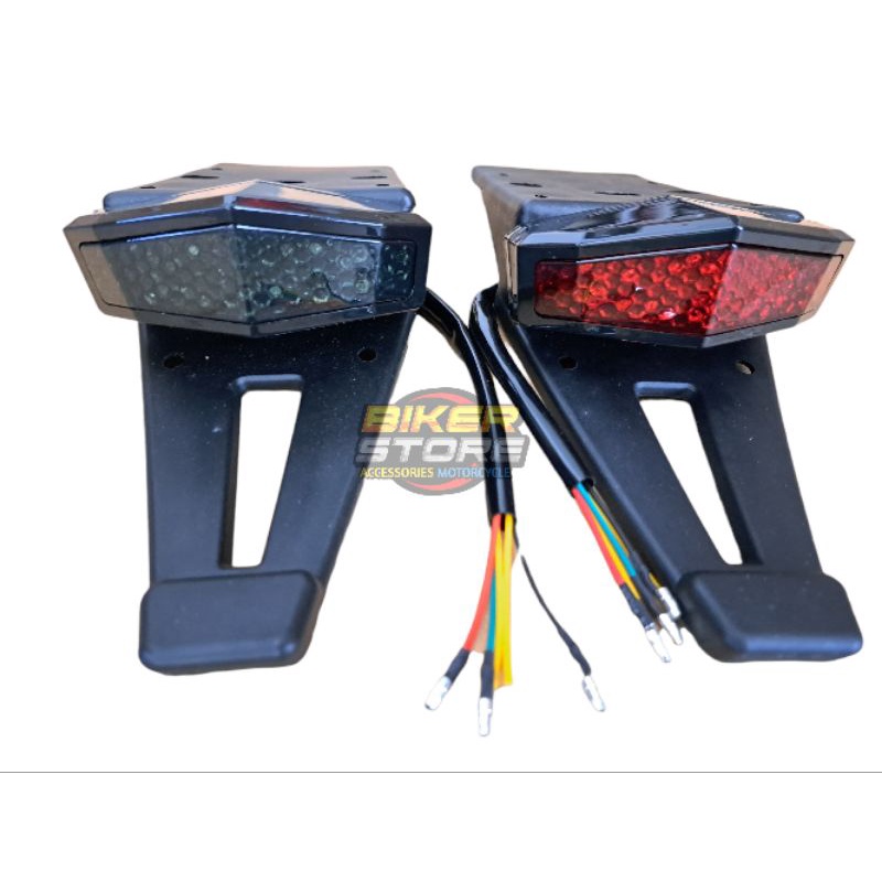 Lampu Stop - Klx 150 - Dtracker - Trail - Stoplamp Led 3 In 1 - Buntut Spakbor Belakang