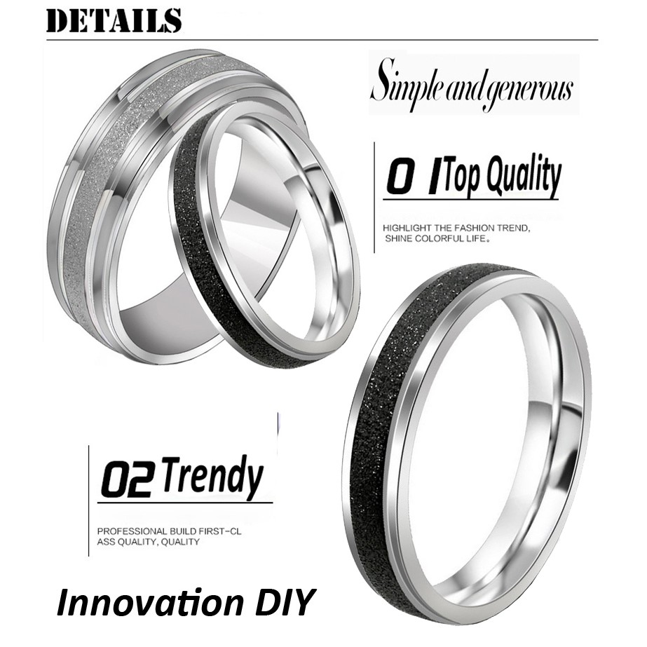 Cincin Couple / Tunangan / Nikah / Pasangan / Titanium C052