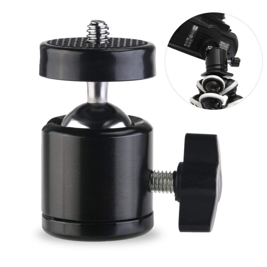 KeiKei Mini Ball Head for GorillaPod Tripod Kamera DSLR 1/4