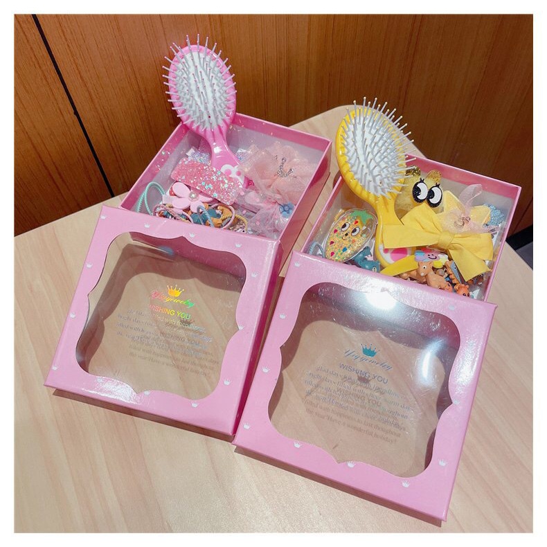 babyfit BOX OF BEAUTY set sisir jepit rambut ikat rambut anak perempuan import pn-1013