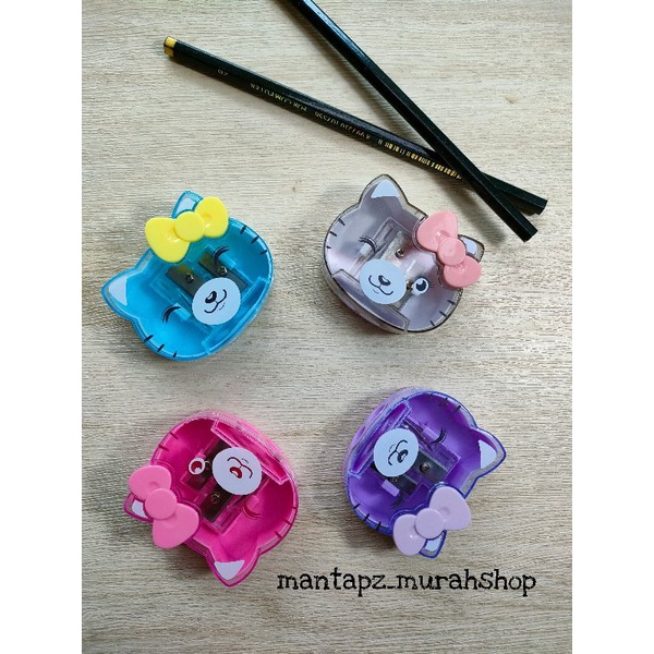 

Rautan Pensil Motif Kucing Pita Lucu / Cantik warna (/Pcs)